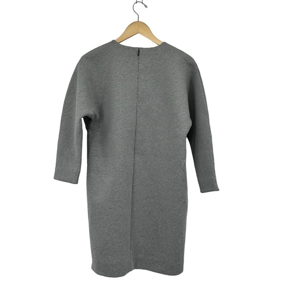 NEW Everlane Thick Scuba Knit Relaxed Fit Tunic Dress in Heather Gray Size Small - Picture 2 of 5